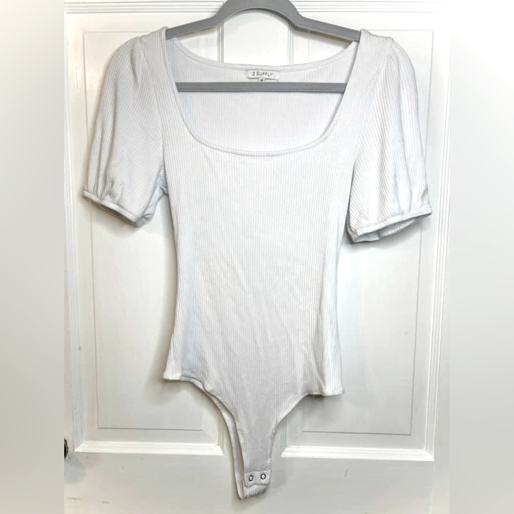 Z Supply Ribbed Square Neck Body Suit